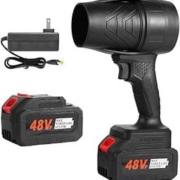 Dgklesh Enterprise Handheld Turbo Jet Blower with 1 Batteries | High-Speed Portable Dust Cleaner with Adjustable Speed for Patio | Garage, Car, Camping Men-image-37