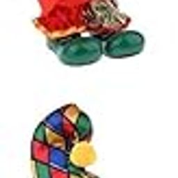 MERISHOPP® 2X 6inch Funny Clown Porcelain Doll in Colorful Costume Handicraft Gift |Dolls | by Material | Porcelain | Contemporary (1980-Now) | Clowns-picture-24