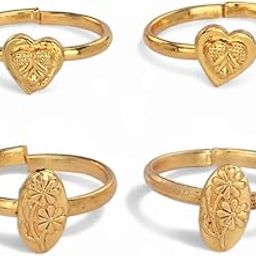 Combo of 2 Pair Toe Rings Adjustable Traditional & Fashion Accessories-image-98