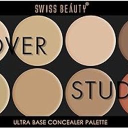 Swiss Beauty Ultra Base Concealer Palette | Light Weight Multi-Purpose Concealer Color Corrector Palette | Shade-02,19g-image-15