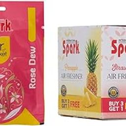 Spark International Rose Dew Air Pocket Air Freshener Last upto 30 Days (10 gram) and Strawberry 5X Long Lasting Freshness Air Freshener (Pack of 2) (Combo of 2)-picture-15