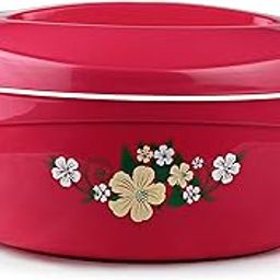 Cello Roti Plus Insulated Stainless Steel Casserole with Lid 2000ml Pink | Hot Pot Box with Inner Steel Drip Tray | Roti Hot Pot For Kitchen | PU Insulated Steel Casserole For Roti Chapati-29