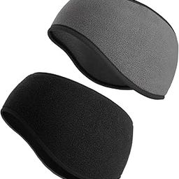 2 Pack Ear Warmers Headband Stretchy Ear Covers Sweatband Ski Winter Headband Earmuff Workout Headbands Moisture Wicking Thermal Sport Headbands for Women Man Girls-picture-9