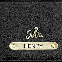 Personalized Leather Wallet for Men | with Name & Charm | Best Gift Set for Brother, Father, Husband, Boyfriend, etc (Black)-image-55