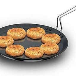 Hawkins Futura 30 cm Flat Tava, Non Stick Tawa with Stainless Steel Handle, Tawa with Rim, Pancake Pan, Flat Pan, Black (NFT30)-image-60