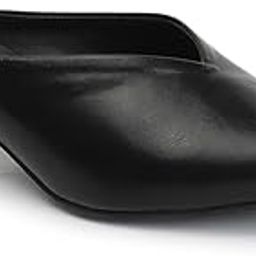 Women's Solid Pointed Toe Block Heel Mules-99