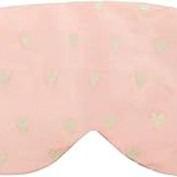Jenna Velvet Cute Sleeping Eye Shade Mask Cover for Insomnia, Meditation, Puffy Eyes and Dark Circles (Pink)-image-16