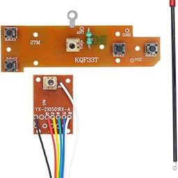 ElectroSys 4CH RC Remote Control Transmitter & Receiver Circuit Board Kit | 27MHz Radio System with Antenna for DIY RC Toy Car, Boat, Truck – Long Range Signal Control-14
