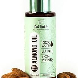 Nat Habit 100% Pure Almond Oil (Rogan Badam), For Skin & Hair, Non-Refined, Chemical Free & Preservative Free - 50 ml-41