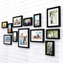 Art Street Nebula photo frame Set of 12 Individual Wall Photo Frames - Black(4X6-7 UNIT, 6X8-4 UNITS, 8X10- I UNIT)-15