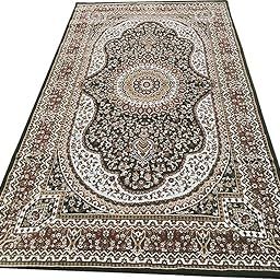 Brite Rugs Kashmiri Traditional Silk Touch Soft Acrylic Extra Look Carpet for Living Room, Bedroom and Hall (Design 3, 2 x 6 Feet)-25