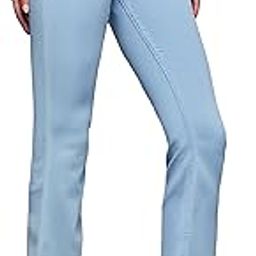 Women's Light Blue Boot Cut High Rise Cropped Stretchable Denim Jeans-image-8