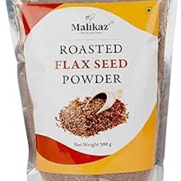Malikaz' The Royale Taste Roasted Flax | Alsi Seed Powder, 500g | Omega-3 Rich Superfood | 100% Natural | No Additives | Powdered Roasted Flax Seeds | Flax Meal |-image-73