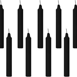 Black Candles for Healing | Ritual, Spell, Chime, Chakras | Unscented Wax Sticks Pack of 50 (Black)-6