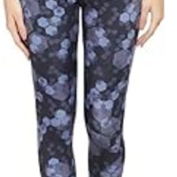Women's Snug Fit High-Rise Geometric Print Active Tights in Grey-image-20
