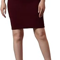 Polyester Western Skirt Wine-image-1