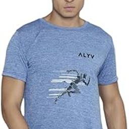 High Performance Dryfit T-Shirt | Unisex | Melange Blue | Pack of 1 | Casual Wear | Gym Wear | Sports Wear-picture-16