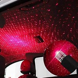 IGADG- MAKING LIFE SIMPLE Usb Decorative Star Night Projector Light For Car Universal Atmosphere Lamp For Party Decoration Home Bedroom Car Interior (Red Light) (1)-16
