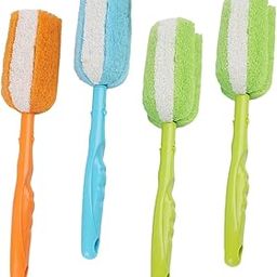 FOYTOKI 4pcs Cup Washer Bottle Brush Cleaning Handheld Brush Cleaning Tools Cleaner Random Color-image-86