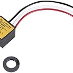 Photoelectric Switch for Outdoor Lights, Mini Photocell Sensor for Outdoor Lights Automatic Illumination Detection Photoelectric Switch Black-8