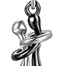 fashion frill Stunning Lovely Black Silver Express Your Fellings Each Other Love Hug Couple Chain Pendant Necklace For His Her Women Girls Men Boys Valentine Gift 20 inches-picture-30