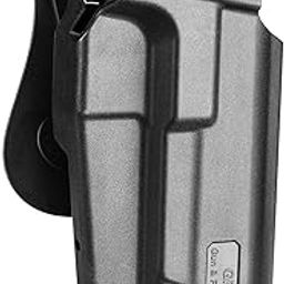 Thumb Release Holster for 1911 Colt, MSD Punisher, Champion, Webley 1911 .45 Pistol Gun&Flower OWB Holster-image-37