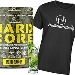 Hulk Nutrition CITRULLINE, ARGININE, BETA ALANINE POWDER [30, Mojito] Free T-Shirt-image-31