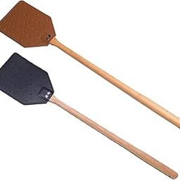 Fly Catcher Pu Leather Handheld Manual Fly Swatter for Hotel Outdoor Bedroom Black| Gardening Supplies | Weed & Pest Control | Insect & Grub Control |1 Fly Swatter-image-15