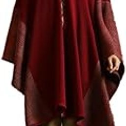 Women Bamboo Thick Woollen Cape-15