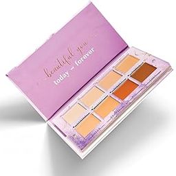 Aflairza Soft Glam Base (8 Shades) Face Makeup Palette - Creamy Highly Blendable Matte Long Lasting & Lightweight, Perfect to create Flawless Base- Includes Foundation Concealer & Contour-20