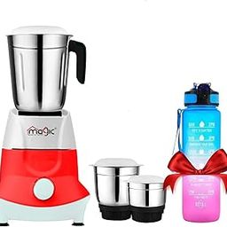 Magic Mixer Grinder 500W|Mixie For Kitchen With Nutri-Pro Features|3 SS Mixer Jars For Heavy Duty Grinding|Adjustable Speed Control|Multifunctional Blade System-11