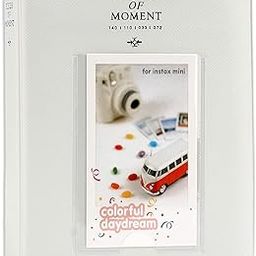 64 Pocket Photo Album for Fujifilm Instax Mini 12/11/9/8+/8/7S Instant Camera & Mini Link/Share SP-1 Printer, Polaroid Snap/Touch/PIC-300/Z2300 Instant Camera Printer - Ice White-11