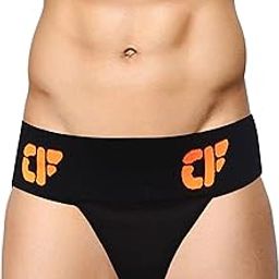 Black Orange Belt Cotton Gym & Cricket Supporter Underwear - Premium Athletic Jockstrap for Men (M, 1)-image-19