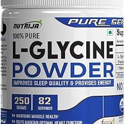 NutriJa L-Glycine Powder 100% Pure 3000mg Per Serving - Support Healthy Sleep | Faster Recovery & Improves Joint Health (250 Grams)-image-22