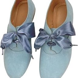 Women's PU Rubber Sole Stylish & Fancy Freya Blue Derby Shoes with Elegant Design | Anti-Slip, Comfortable, Trendy Ladies Footwear for Casual Outings, Parties, Daily Use | Ideal for Gift-image-16