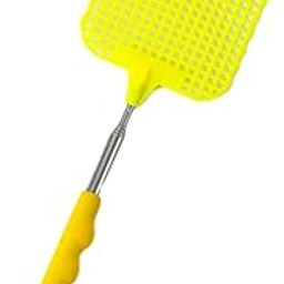 CALANDIS™ Manual Fly Swatter Portable Telescopic Handle for Classroom, Hotel, Kitchen Yellow-19