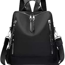 Women's 25L Medium Backpack Theft Proof Bag For Girls (Black)-36