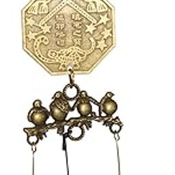 Lilone 2 Bell Bagua Mirror Fengshui Wind Chimes (Metal)-image-79