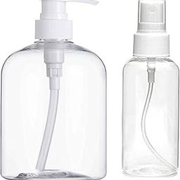 Hunky Dory Plastic Refillable Fine Mist Perfume Atomizer Spray Bottle(30ml) with Lotion, Cream, Spray Dispenser for Travel Beauty Makeup Bottle(500ml) Combo (Pack of 2)-33