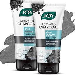Joy Activated Charcoal Face Wash for Oily Skin 150ml x 2 | Controls Oil & Removes Dirt & Blackheads | Fights Pollution, Reduces Acne & Pimples For a Clearer & Smoother Skin-7