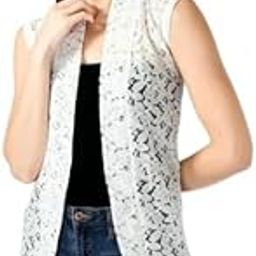 PARIMAH Women Sleeveless Short Length Style Cotton Blend Shrug for Women I Cotton/Nylon Blend Net Material Sleeveless Shrug-image-8