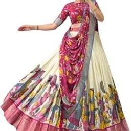 Women’s Floral Lehenga Choli Fully Stitched with Cancan & Canvas Fabric Elegant Design with Zip Closure-image-55