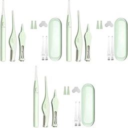 MAYCREATE® 9PCS Ear Cleaner Kit with LED Light for Baby Adult Ear Wax Removal Tools Spoon Tweezers Caring Gift Set 360 Degree Clean Storage Box Battery Not Included-image-98