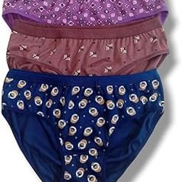 Women's 100% Cotton Panties/Briefs - Pack of 3 | Premium Comfort Multicolour Combo with Stylish Prints-image-21