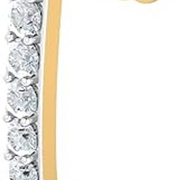 14K Yellow Gold Sassy J Ring 0.05 Carat Nose Stud For Women (Piercing Required)-image-4