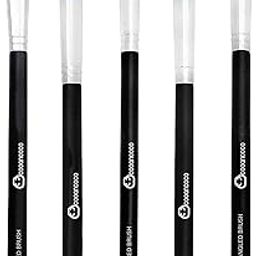 5pcs/Set Professional Eye Brushes Set Foundation Mascara Blending Pencil Brushes Makeup Tools Cosmetic Black Brush-17