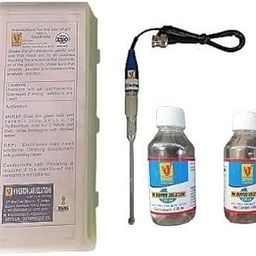 Lab Junction pH ELECTRODE ROD PROBE MICRO with Buffers 7.00 pH and 4.00 pH for pH Meter-image-76