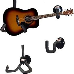 Alzarsi Guitar Wall Mount Acoustic Electric Classical Guitar, Ukulele, Banjo and Mandolin Wall Hanger Slat Wall Horizontal Guitar Holder Bass Stand Rack Hook (1 Pack)-17