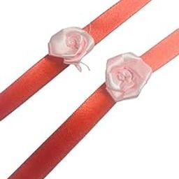 Handmade Satin Fabric Rakh Decorative Satin Rakhi with Rose Design, Pack of 2 Washable and Reusable, Red and Pink Colours Vibrant Colours, Soft & Skin-Friendly Thread | Traditional Rakhi for Raksha Bandhan-image-51