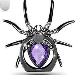 Mizi Spider Phone Ring Holder, Cell Phone Grip, Adjustable 360° Rotation Finger Ring Stand for Smartphone Mobile Tablets - Purple-19